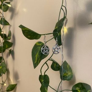 pentagram earrings